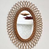 Wicker mirror