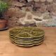 Lot de 6 assiettes à huîtres  - Gien