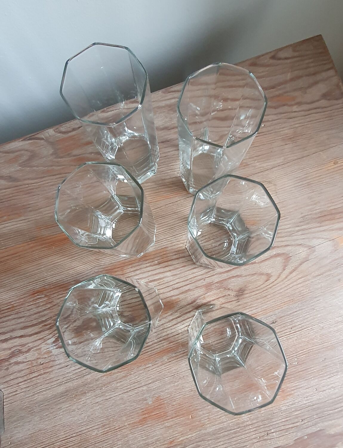 Carafe and 6 glasses Octime