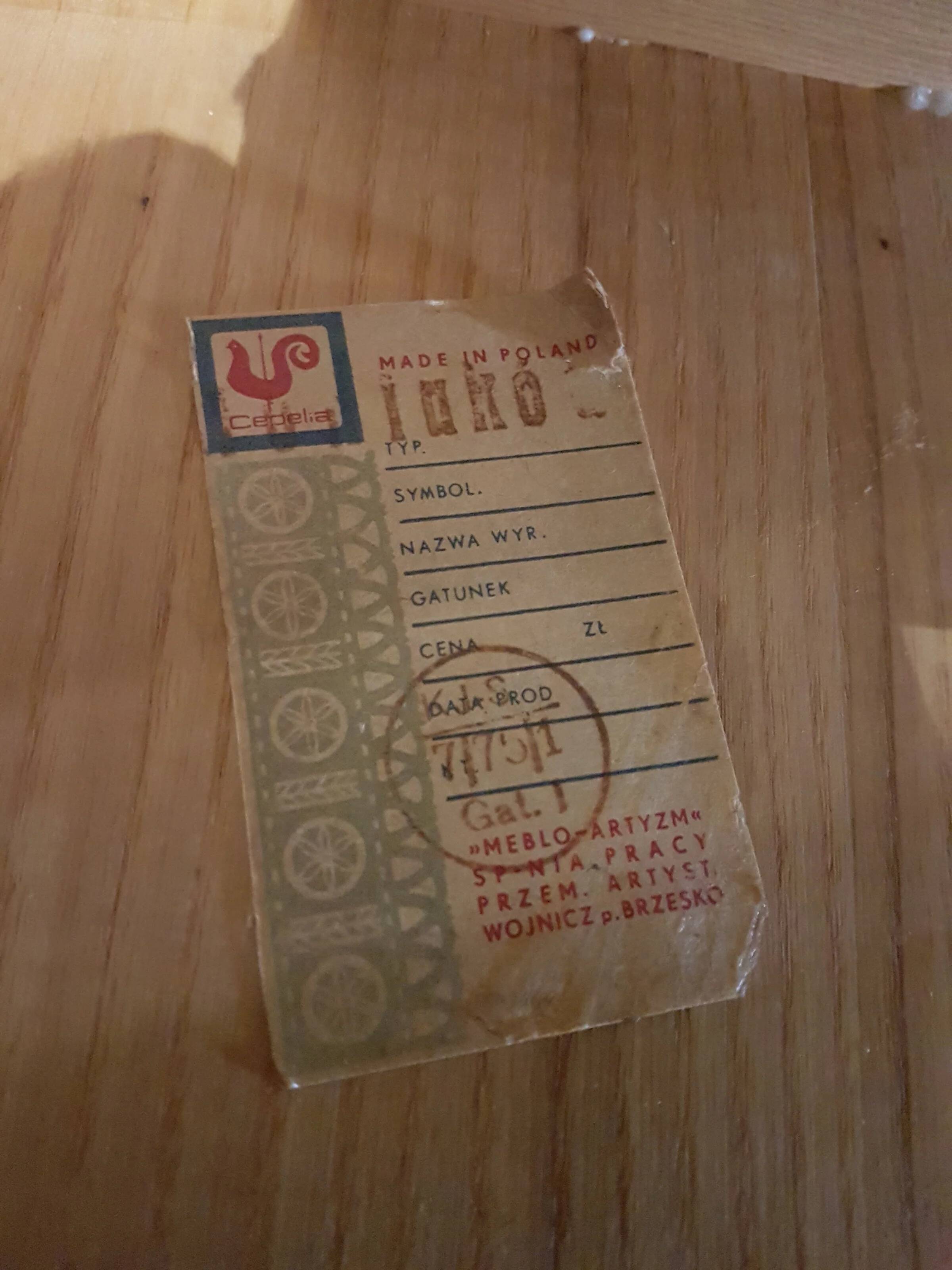 Vintage mid-century brutalist style design Tiroler chair set of 4