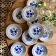 Set of 10 vintage dessert plates Moulin des Loups
