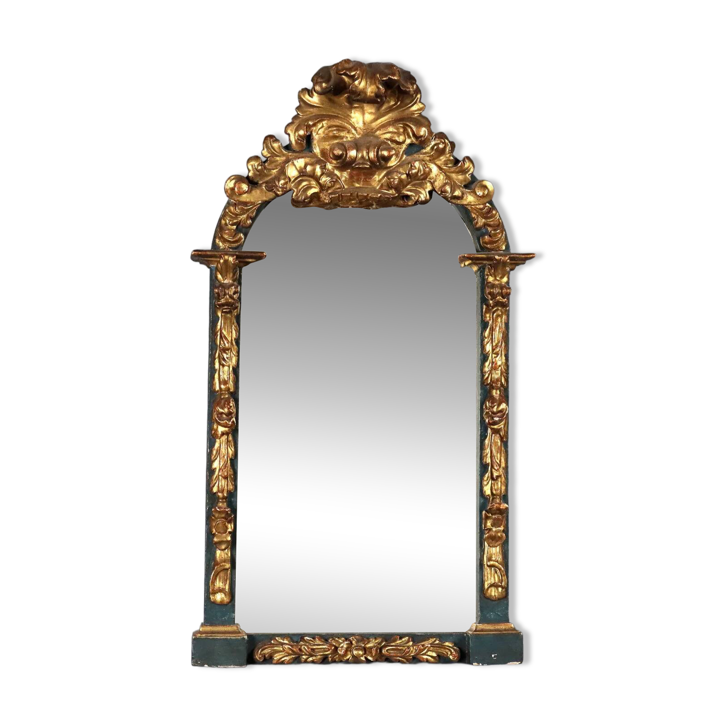 Carved and gilded wooden mirror - Italy 19th century