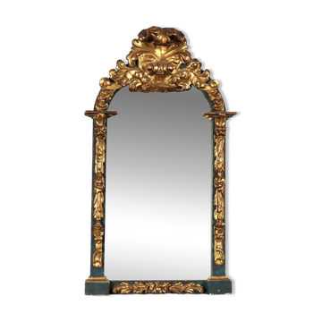 Carved and gilded wooden mirror - Italy 19th century