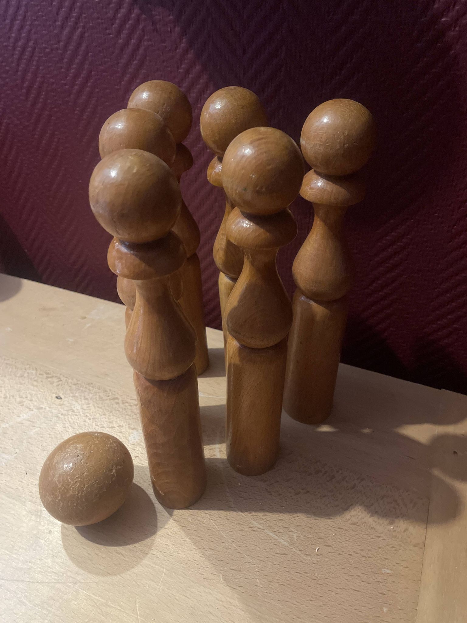 Jeu de quille en bois