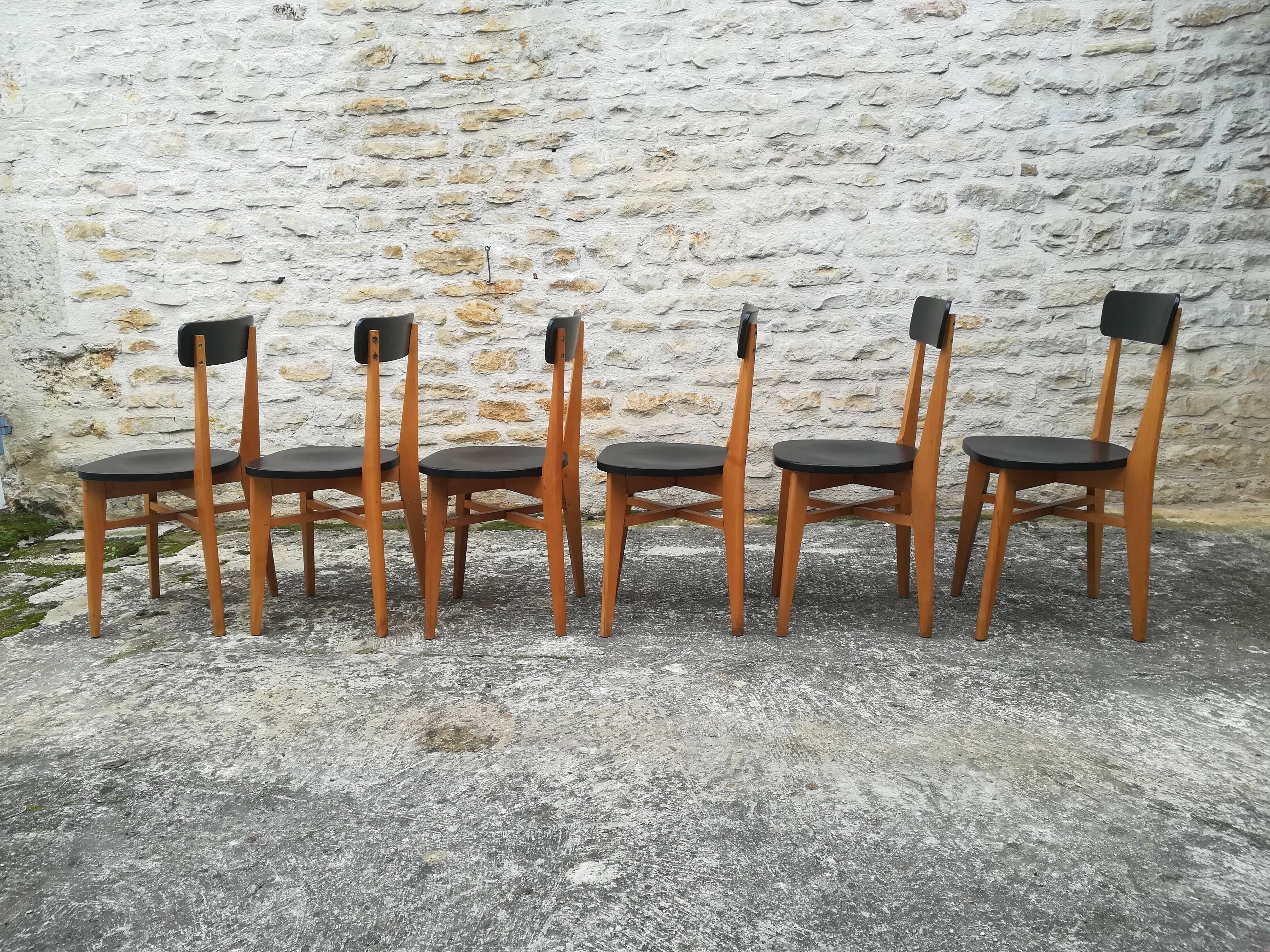 Set of 12 bistro chairs