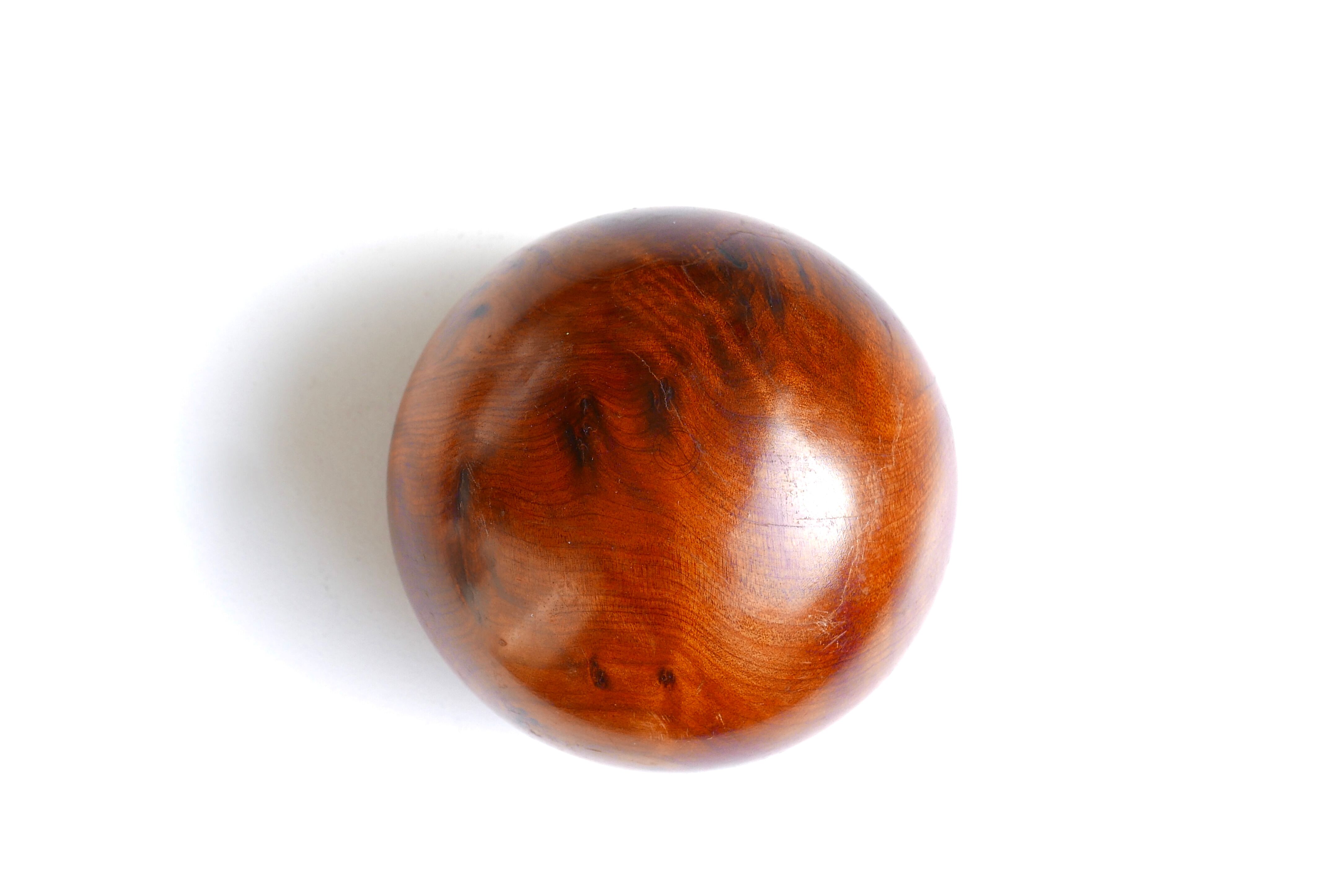 Round wooden box, 70s