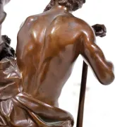 Adrien-Etienne Gaudez (1845-1902) bronze 'La Fortune récompense le travail'