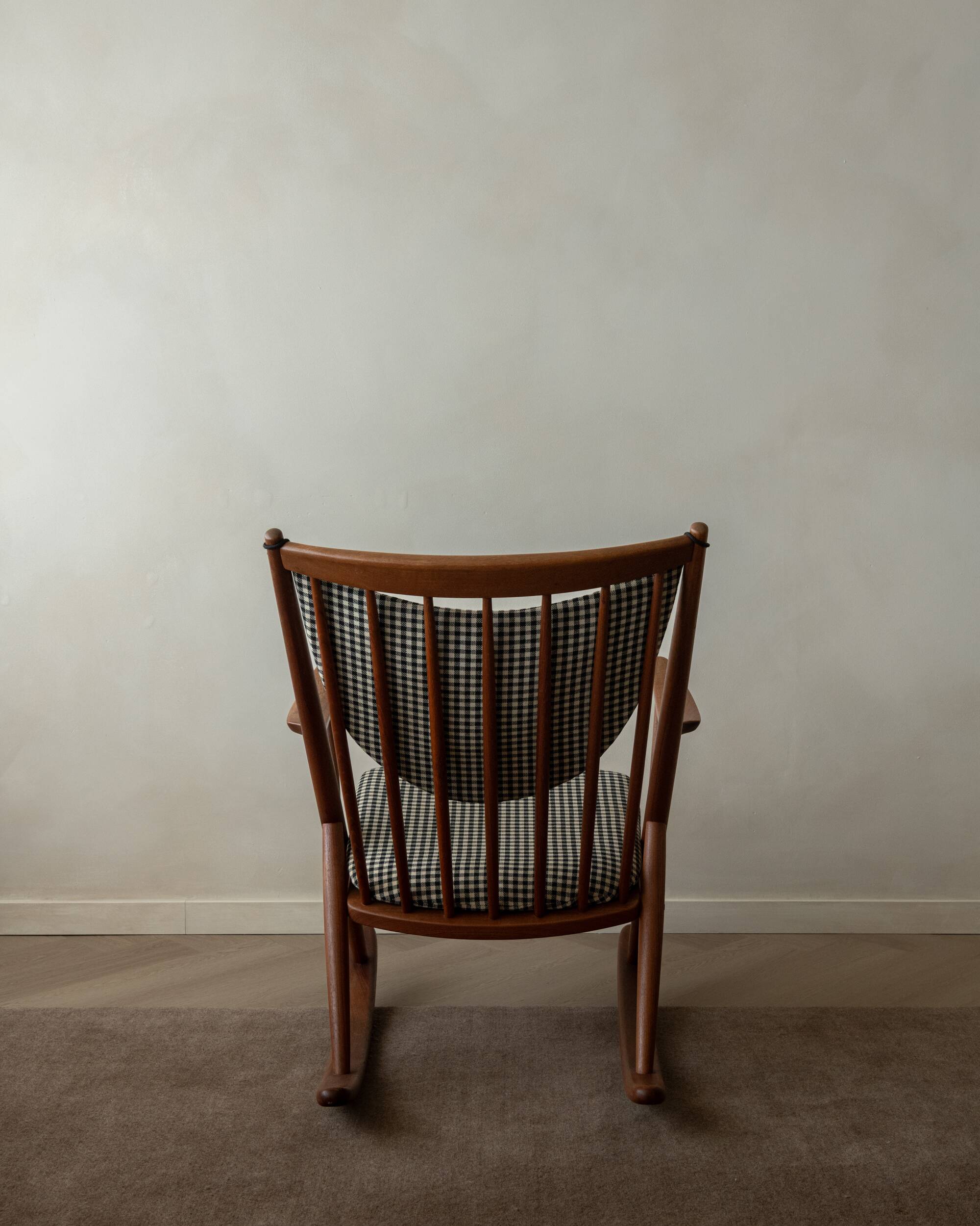 Vintage Teak Rocking Chairs Model 182 Frank Reenskaug Bramin, 1950s, Set 2