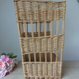 Large vintage bread basket – Wicker & rattan – French bakery style
