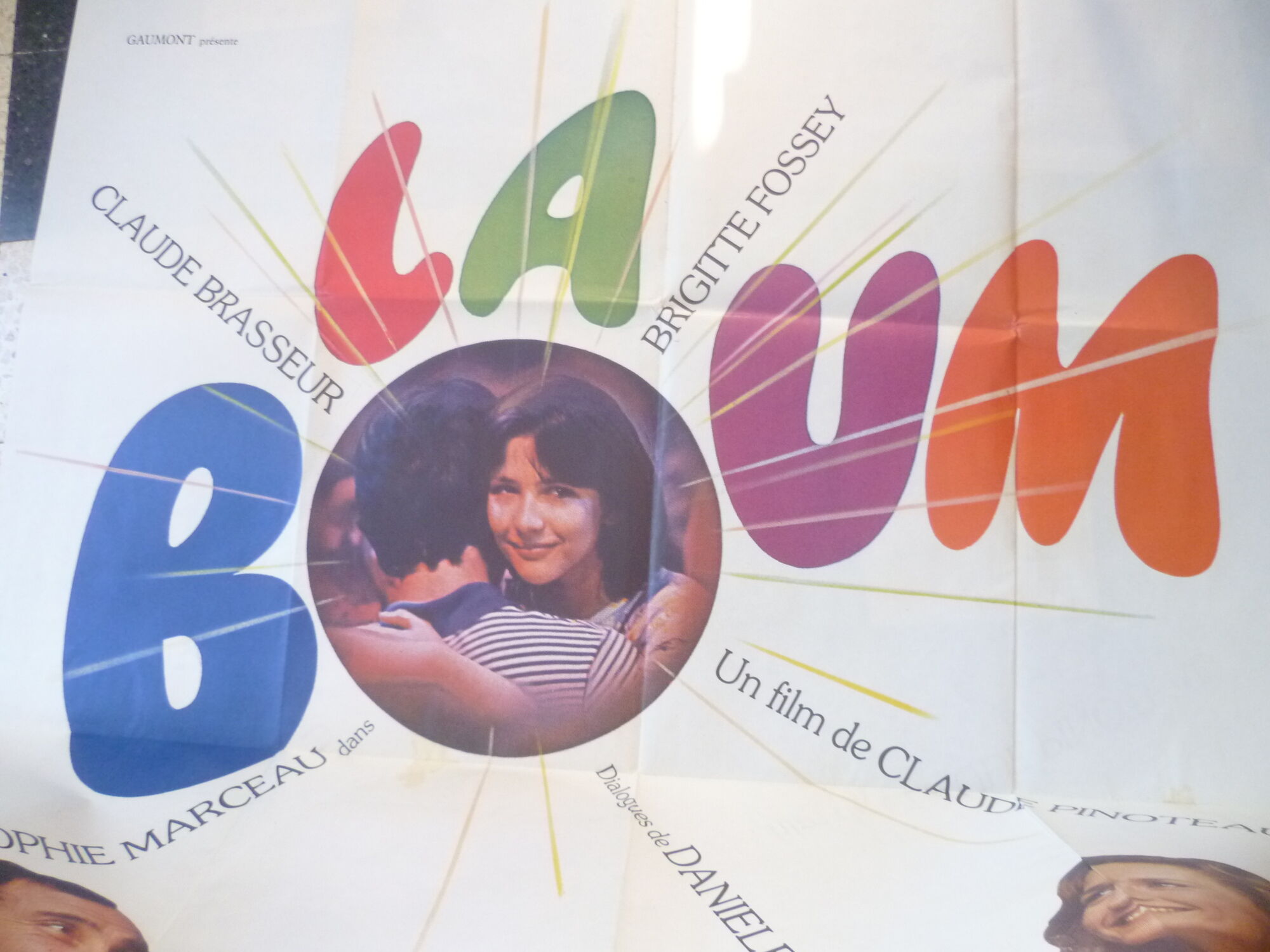 Old cinema poster "la boum" sophie marceau