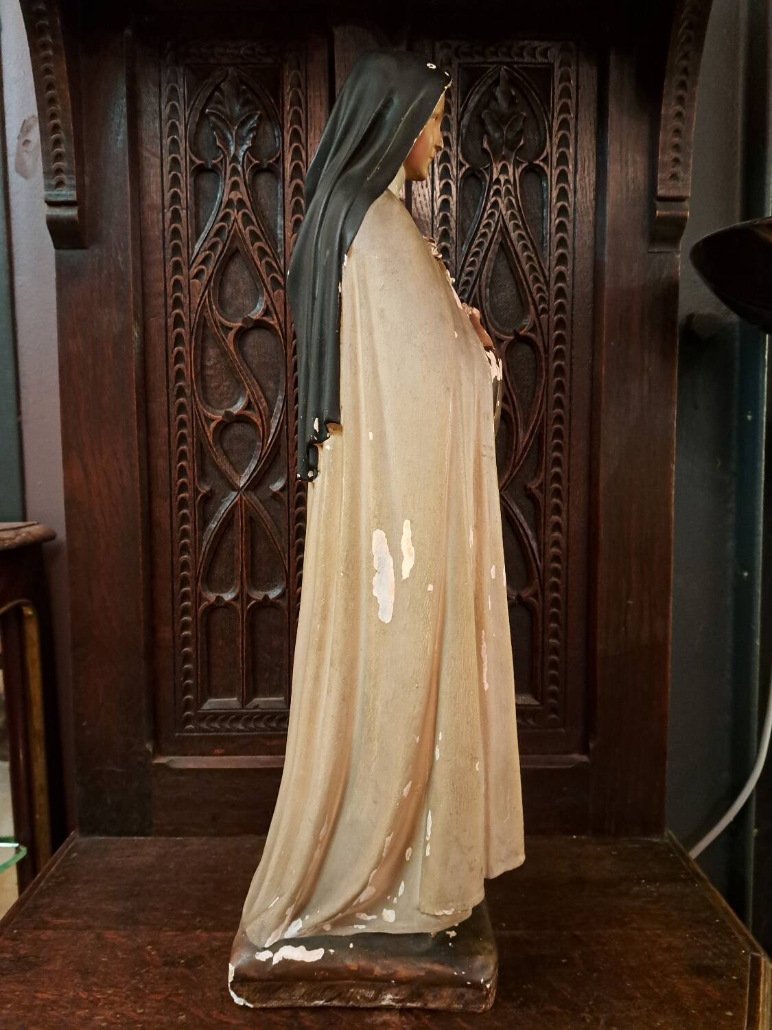 Statue of Saint Theresa signed M. Bernard