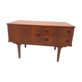 Enfilade scandinave des années 60 avec pieds fuseaux