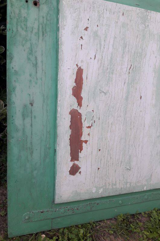 Door H186.5xW75cm with 18th century interior molding