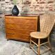 Commode scandinave vintage en teck et placage