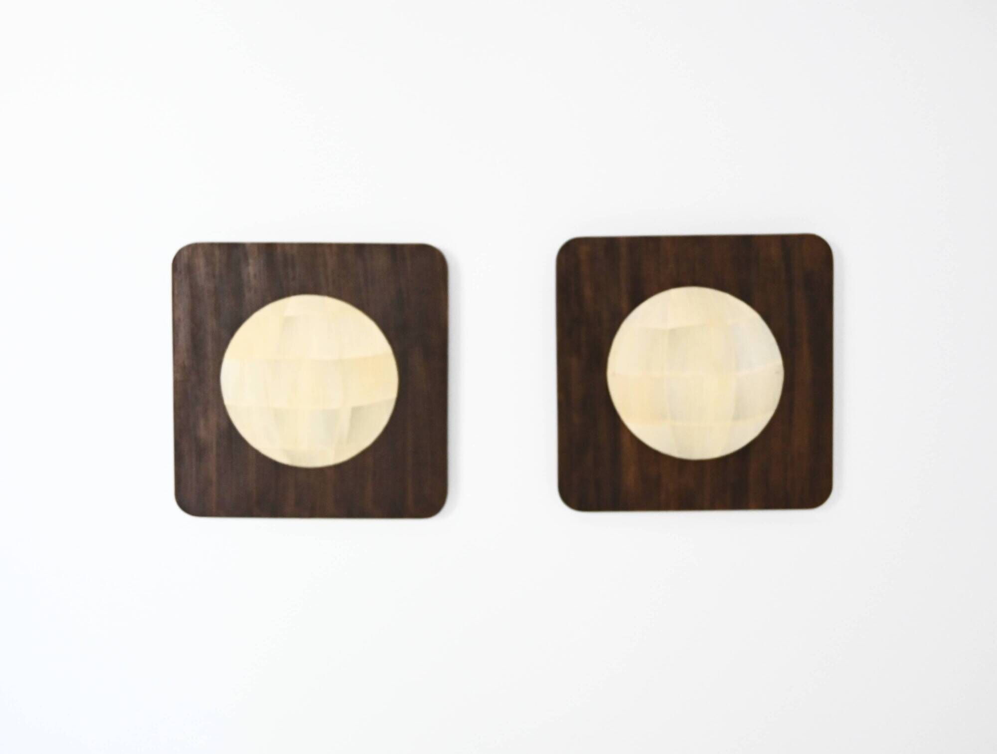 Appliques murales italiennes, années 1960, lot de 2