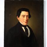 Portrait d'un homme distingué du XIXe siècle – Huile sur toile