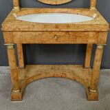 Dressing table in elm burl veneer, Empire period – Early 19th century