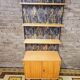 Modular furniture with vintage shelves year 1970