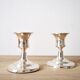 Pair of silver candle holders