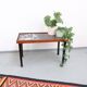 Side table/plant stand in 60s/70s style, made of teak, retro/vintage style.