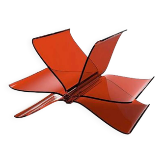 Kartell red magazine rack