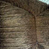 Restoration period straw armchair