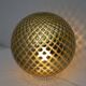 Mid-Century Modern Italian Gold Murano Glass "Diamont Sphere" Table Lamp,70
