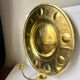 Vintage Wall Double Candle Holder Sconce in Brass