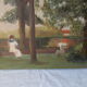 Oil on canvas from 1913 "young lady on a swing"