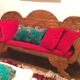Indonesian fruit wood bench.