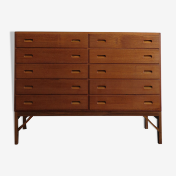 Scandinavian Børge Mogensen teak chest of drawers 1960s