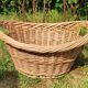 Large vintage wicker/rattan basket