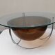 Table basse space age des années 70