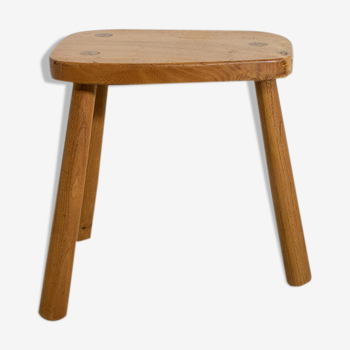 Elm tripod stool