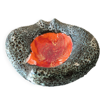 Vide poche volcanique lave design années 70