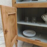 Beautifully crafted Louis XVI style bookcase in wood.