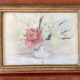 Tableau ancien - bouquet de renoncules - nature morte
