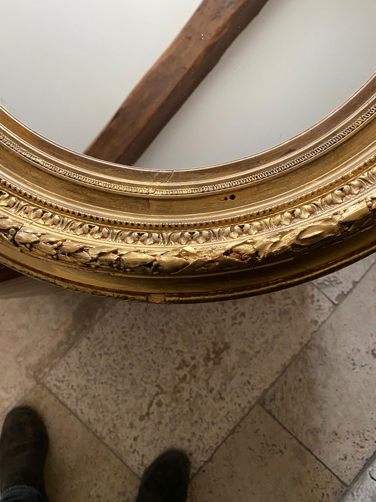 Miroir doré 70x81cm