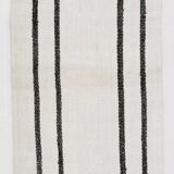 White Black Modern Striped Vintage Runner Rug, 68x276Cm