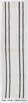 White Black Modern Striped Vintage Runner Rug, 68x276Cm