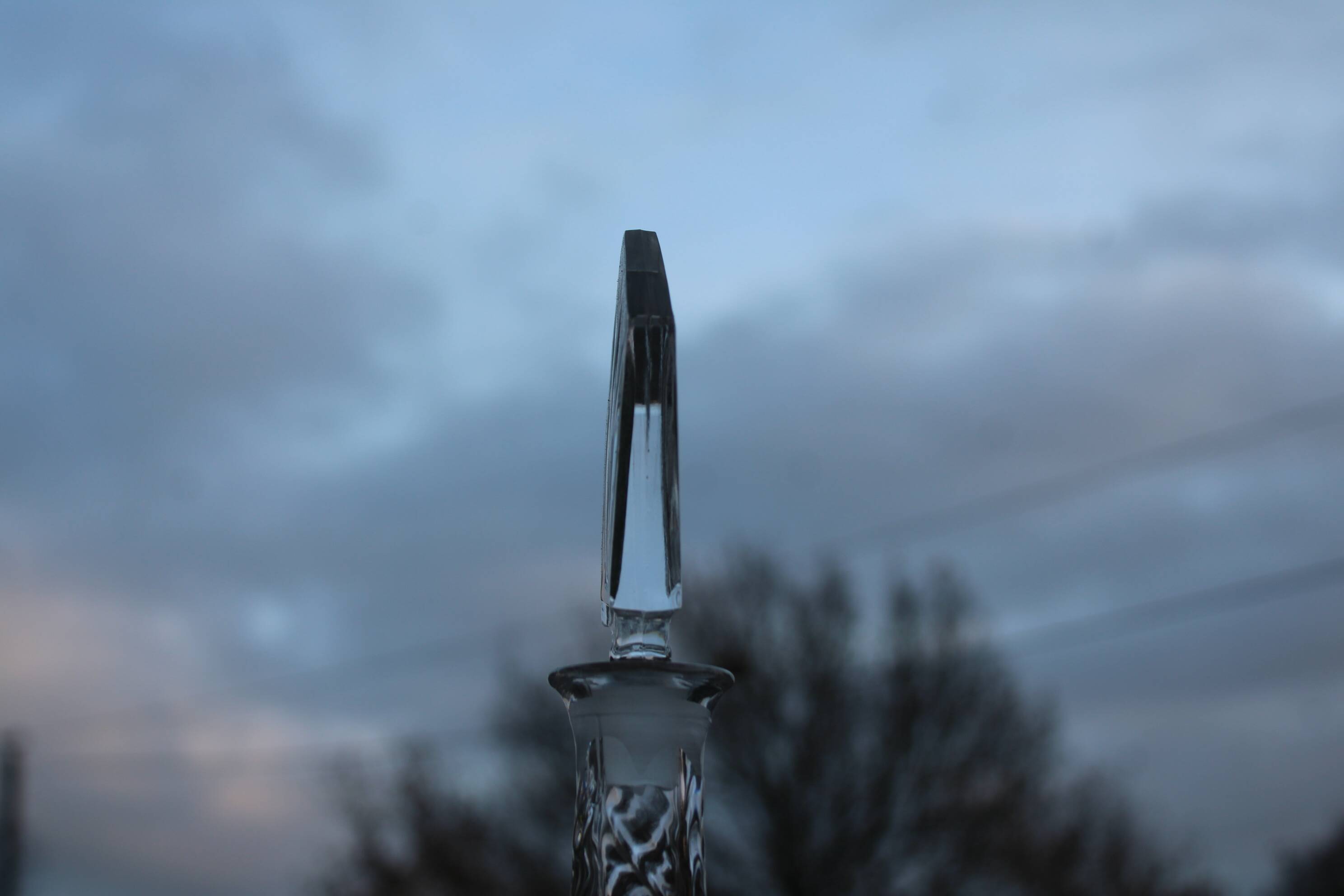 Bavarian crystal decanter + 8 glasses – with original box