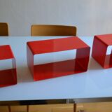 Modular bookcase made up of 3 boxes