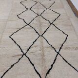 Handmade wool Berber rug 255 x 150 cm