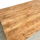 1950s farmhouse table, oak and pine