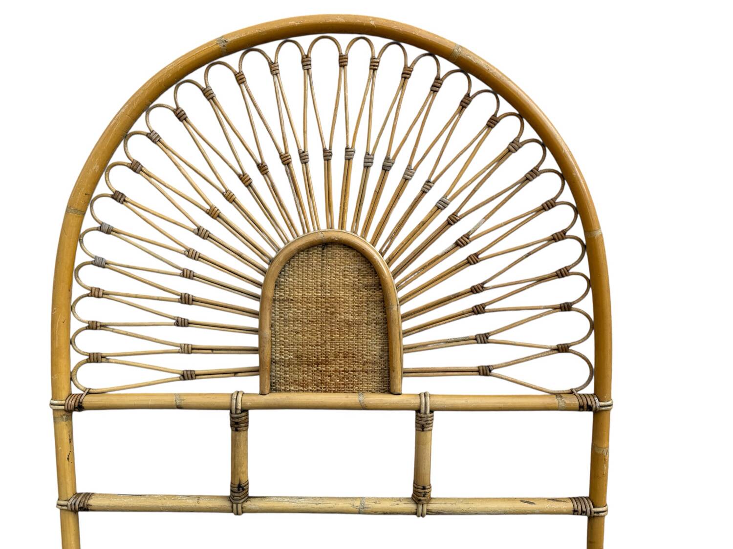 Rattan headboard, France, 1960s