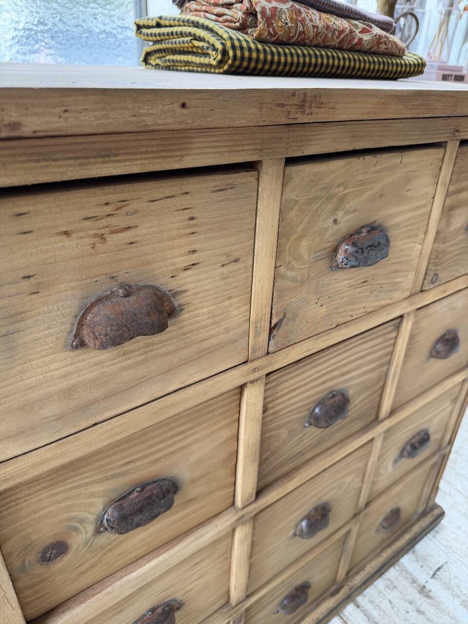 Meuble de métier pin XL années 50