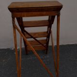 Old and very beautiful restored wooden stepladder 1920/40