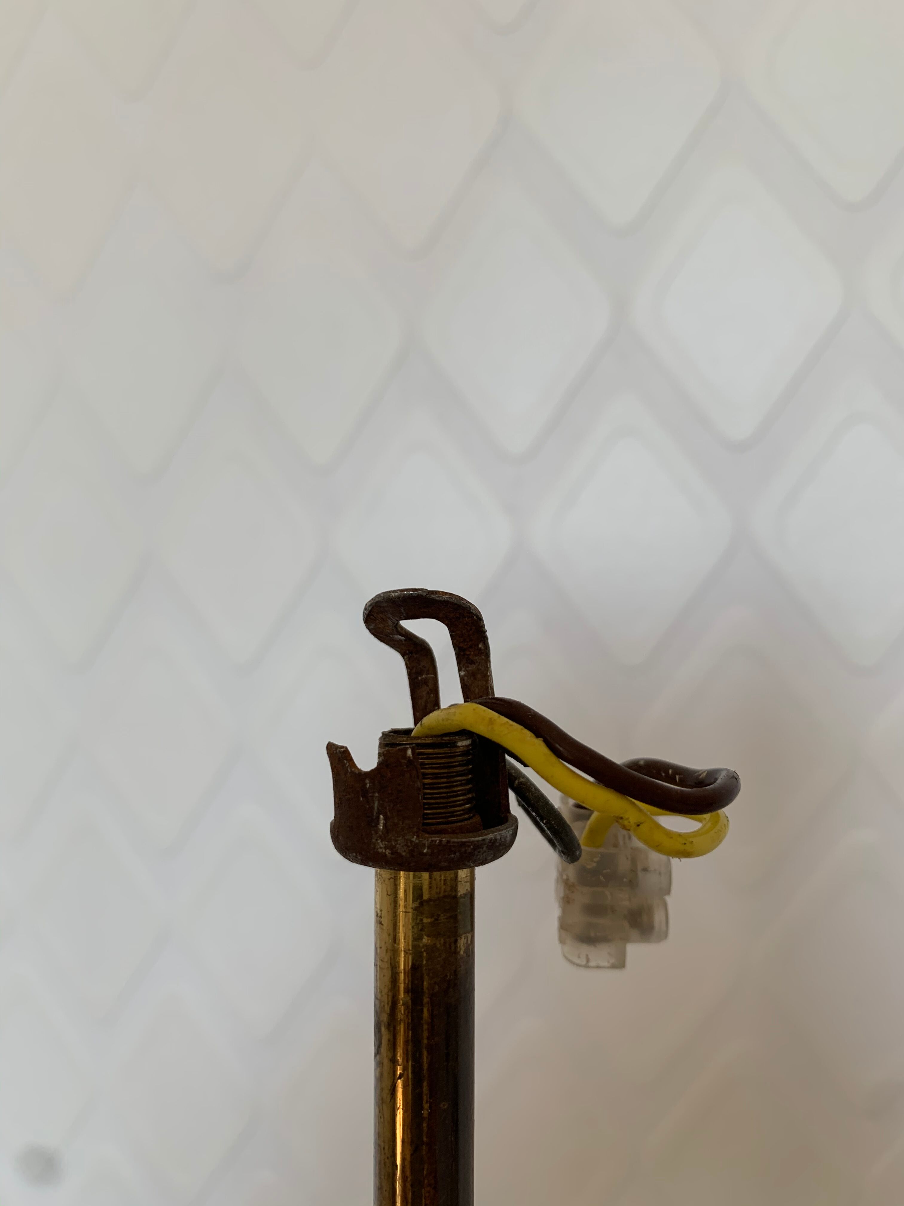 Brass chandelier 1980