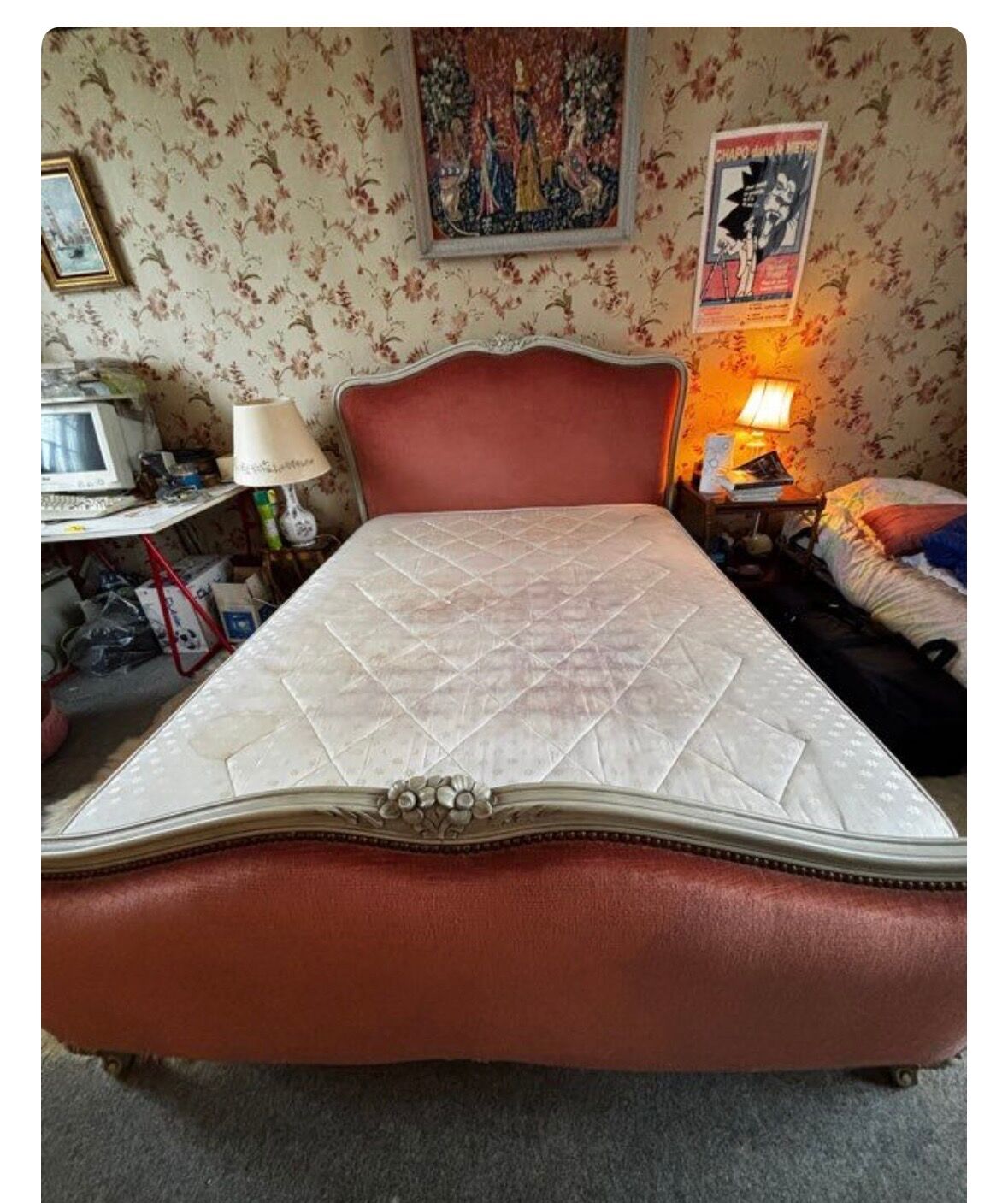 Bed 2 places Louis XV style