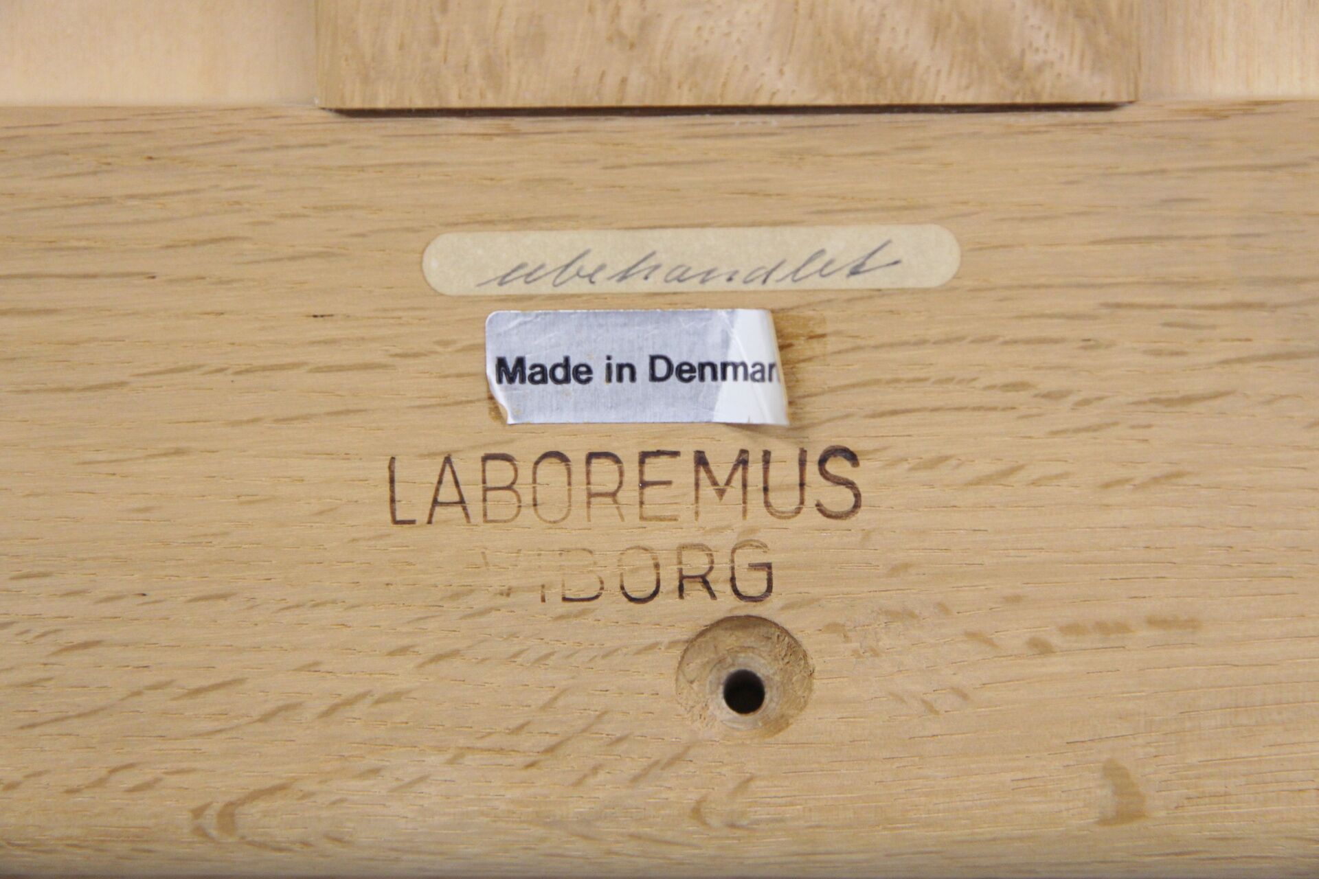 Scandinavian sofa 2 places "Laboremus", Viborg, Denmark, 1960